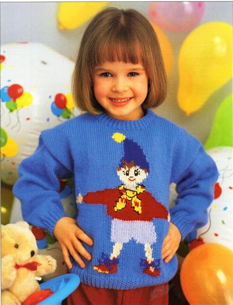 2 typically, it's a male. Childrens Noddy sweater knitting pattern pdf DK childs ...