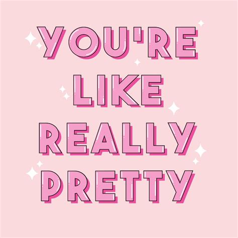 Youre Like Really Pretty Mean Girls Greeting Card Mean Etsy