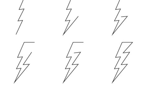 How To Draw A Lightning Bolt Step By Step Pictures Lightning Bolt