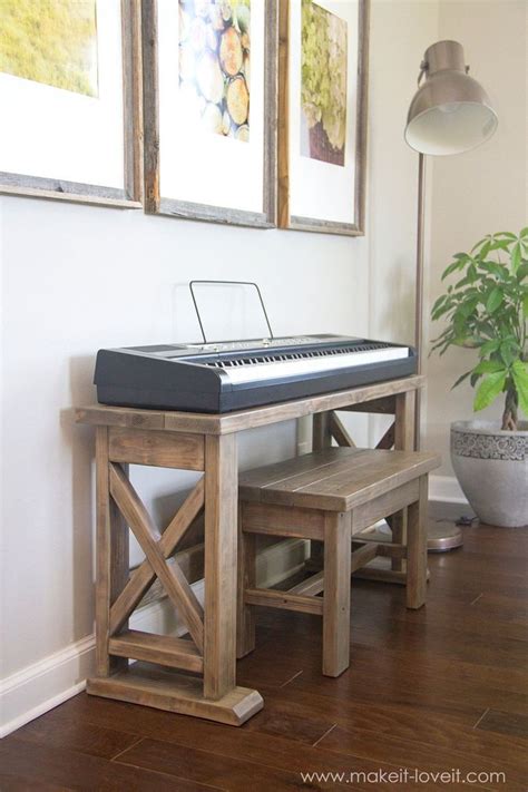 Diy Digital Piano Stand Plus Bench A 25 Project Make It