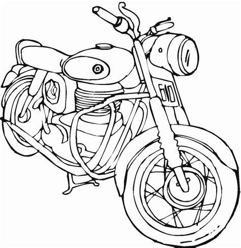 Free american flag coloring pages. Motorcycle Harley Davidson Printable Coloring Page
