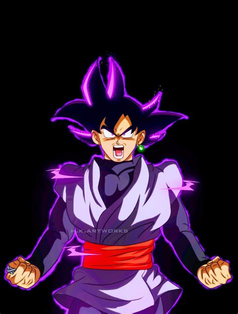 The Dragon Ball Character Is In Purple And Black With His Hands Out As