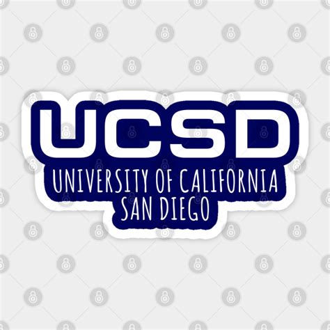 Ucsd University Of California San Diego White Ucsd Sticker