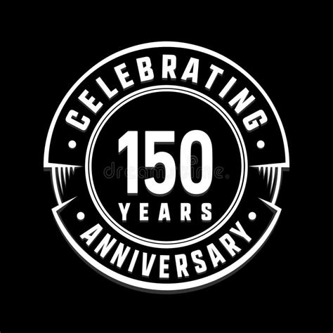 150 Years Anniversary Logo Template 150th Vector And Illustration