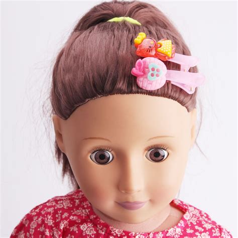 New 10pcs A Set American Girl Doll Accessories Of Multi Colors Hair