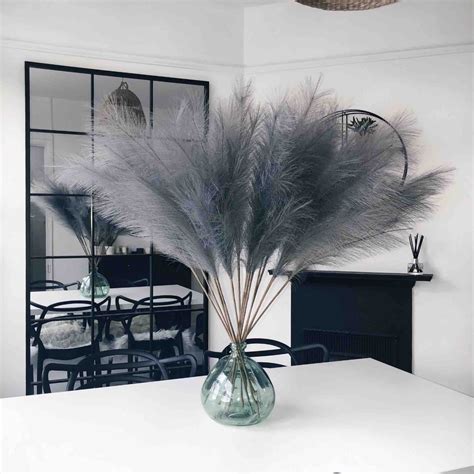 Grey Fauxartificial Pampas Grass For Home Decor Kiss My Pampas