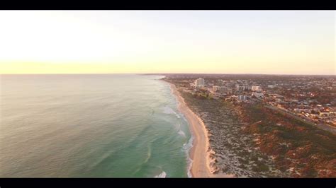 Scarborough Beach At Sunset By Drone Short Youtube