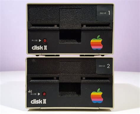 Apple Disk Ii 525 Floppy Drive Pair A2m0003 Vintage Apple Computer