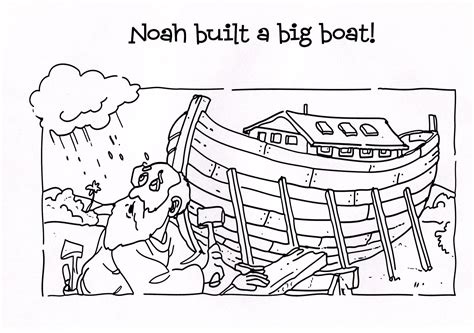Printable Noah S Ark Coloring Page