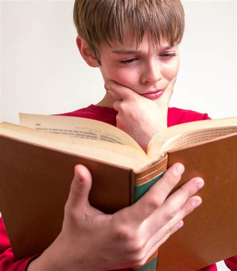 Teen Boy Reading Book Stock Image Image Of People Brother 24898869