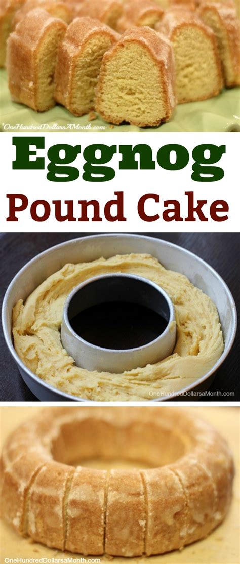 In large mixing bowl, combine cake mix, borden's eggnog and oil. Christmas Dessert Recipes - Eggnog Pound Cake - One ...