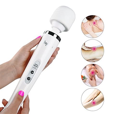 Oopsix Wand Massager Cordless Powerful Personal Body Wand Massager Handheld Electric 10