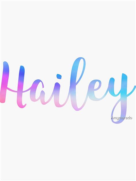 Hailey Sticker By Amymarado Redbubble