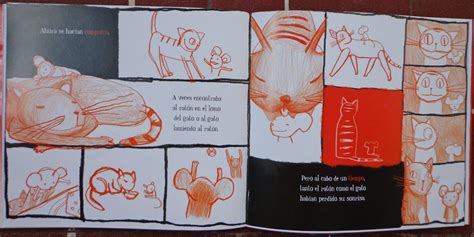 Dos libros conectados por la encuadernación, una lectura infinita, porque gira y. Mateo y su gato rojo | Libro album, Gato rojo, Libros