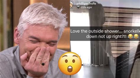 Oops Phillip Schofield Accidentally Flashes His Bare Bum On Snapchat