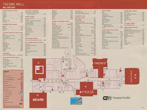 Tacoma Mall Map Elamp