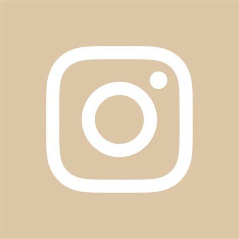 Instagram App Icon Aesthetic Beige Wallpaper Apple Wallpaper Apps