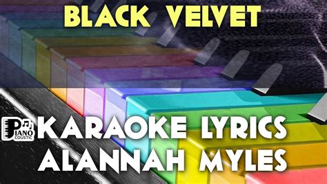Black Velvet Alannah Myles Karaoke Lyrics Version Youtube