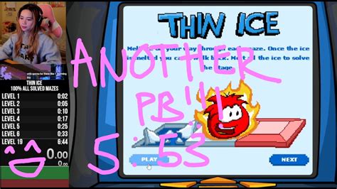 Club Penguin Thin Ice 100 Speedrun 553 Pb Youtube