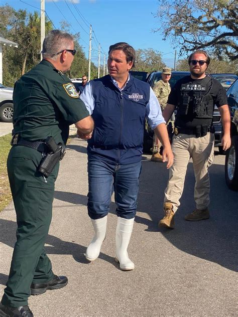 desantis go go boots were made for walking all the left can do is trail behind him