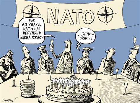 Nato Celebrates 60 Globecartoon Political Cartoons Patrick Chappatte