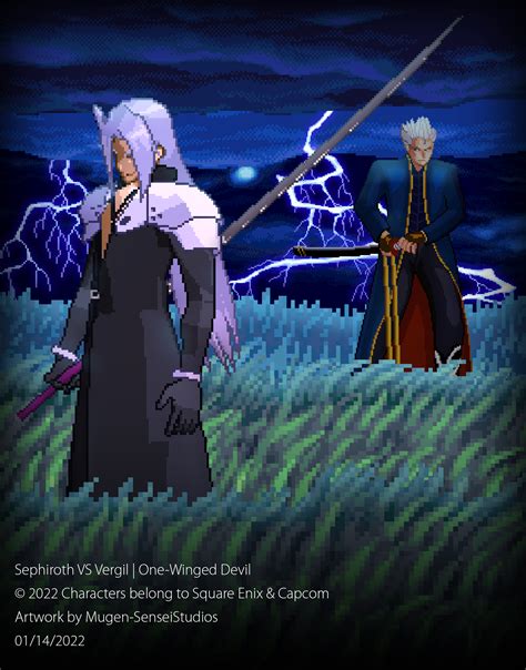 Sephiroth Vs Vergil One Winged Devil Mugen By Mugen Senseistudios