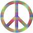 Psychedelic Peace Sign 2  Free SVG