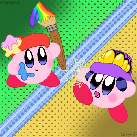 Kirby The Artist And The Spider By Eeveefromkalos123 On Deviantart