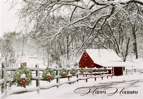 Cabin In The Snow By Cardsdirect Country Christmas Cards Country