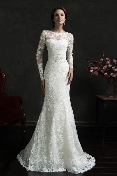 A leggy option is your best bet. Sexy Backless Long Sleeve Lace Wedding Dresses 2015 Hot ...