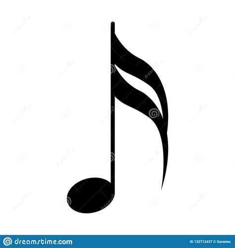 Sixteenth Note Musical Symbol Stock Vector Illustration Of Sixteenth