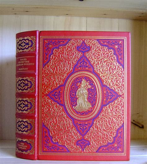 arabian nights 1977 vintage book translated by richard burton decorative binding franklin