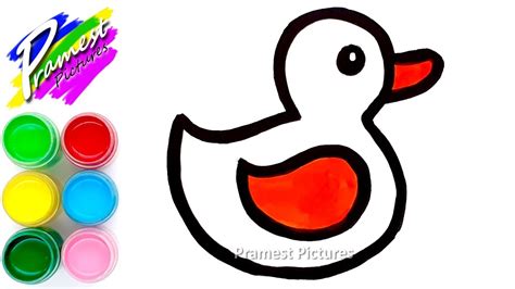 Belajar Mewarnai Gambar Bebek Anak Tk Cara Menggambar Bebek Dengan