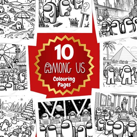 10 Among Us Colouring Pages High Quality Printable A4 Sheets For Kids