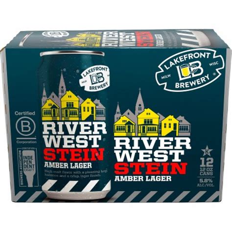Lakefront Brewery® Riverwest Stein Amber Lager Beer 12 Cans 12 Fl Oz