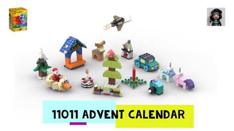 Advent Calendar Mini Lego Classic 11011 Ideas How To Build Easy Youtube