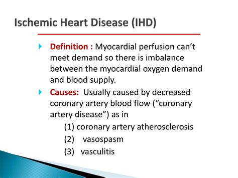 Ppt Ischemic Heart Disease Powerpoint Presentation Free Download Id 3059669