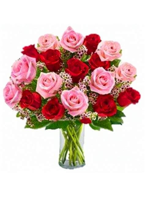They can update the order status by sending a photo to you right after delivery. Mixed Color Rose in Vase sameday flower delivery to ...
