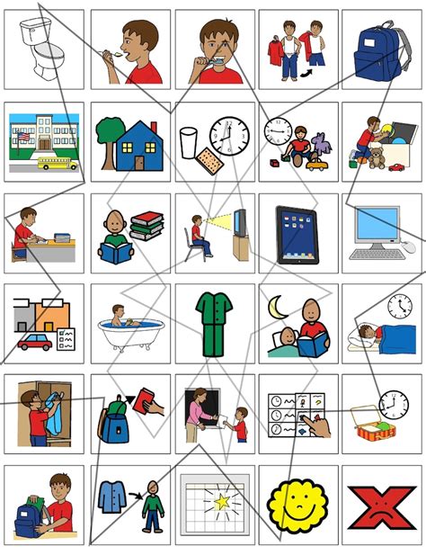 Picture Cards For Autism Printable Goally Visual Schedules To