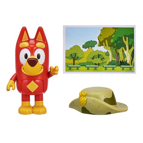 Bluey Story Starters Rusty And Army Hat Single Figurine Pack True Blue