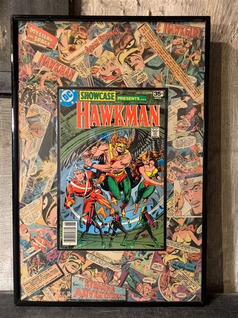 Vintage Hawkman 101 12x18 Deconstructed Comic Book Poster Etsy