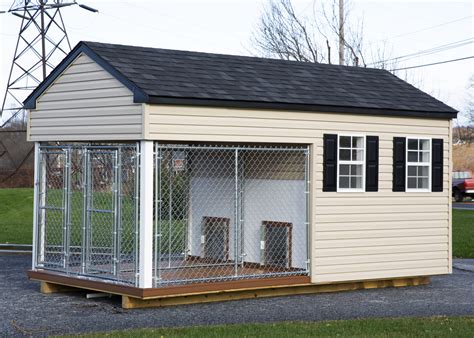 Vinyl 8x16 Dog Kennel With Run The Dog Kennel Collection