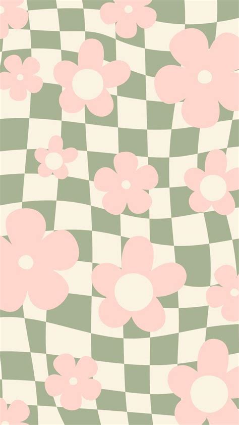 🔥 Download Groovy Green Pink Wallpaper Floral Iphone Preppy By Morganj