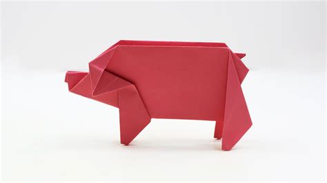 How To Fold An Origami Pig Origami Animal Crafts