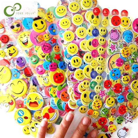 5 Sheets Classic Toys Smile Sticker Smiley Face Self Adhesive Pvc Label