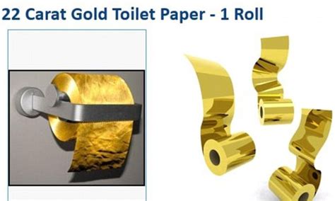 Philosophie Vorausgehen Mandatiert Toilettenpapier Gold 22 Karat