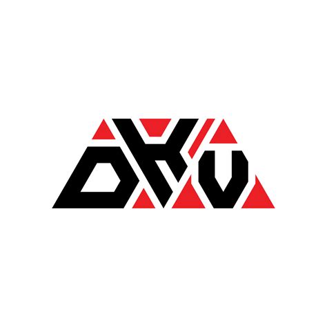 Dkv Triangle Letter Logo Design With Triangle Shape Dkv Triangle Logo