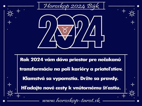 ročný horoskop na rok 2024 býk horoskop tarot sk