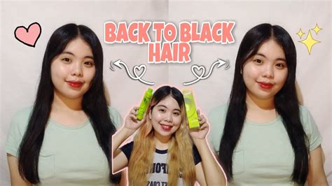 Back To Black Hair Shaina Lacorte Youtube