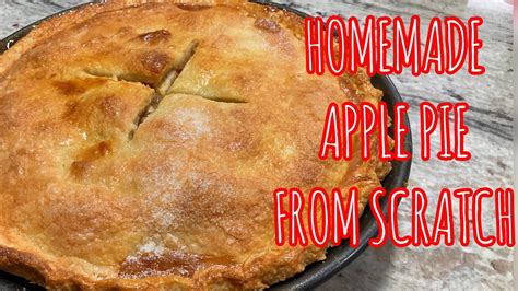 Homemade Apple Pie Recipe From Scratch Sasha S Homemade Cooking Youtube